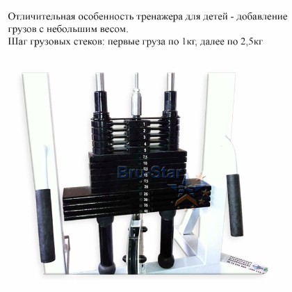 фото разбиение грузоблоков для детей на тренажере МТБ-1