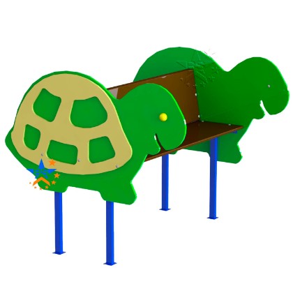 фото двойная скамья детская Черепаха DIO-935